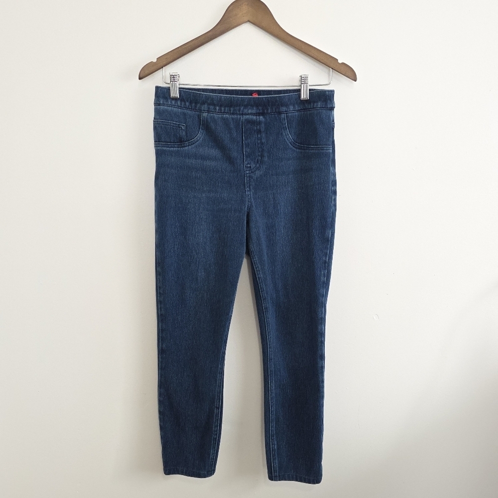 SPANX Jeanish Dark Blue Ankle Jeans Size Medium